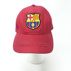 Rare Vintage FCB Barcelona Mens Adjustable Strapback Hat "FCBARCELONA"